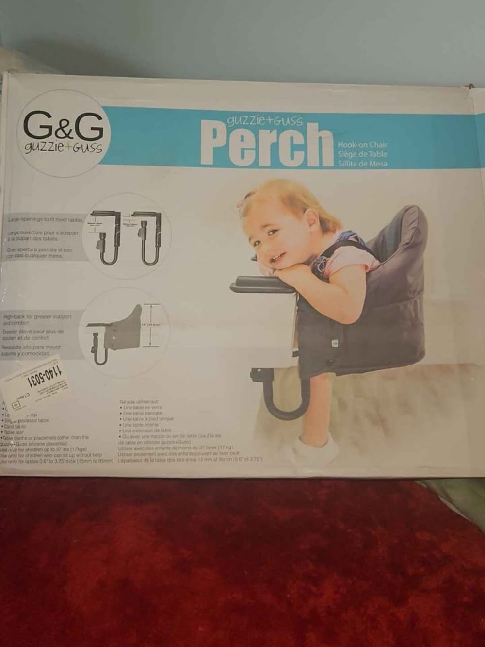 Perch Hook-On Chair - Gray